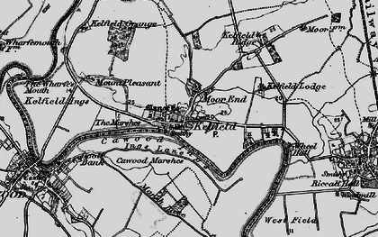 Old map of Moor End in 1898