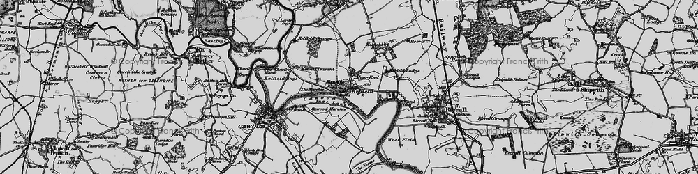 Old map of Moor End in 1898