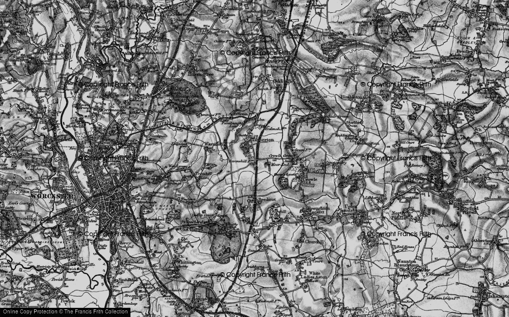 Old Map of Moor End, 1898 in 1898