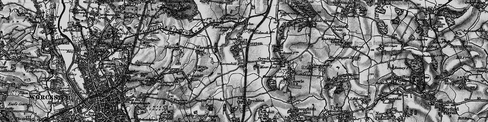 Old map of Moor End in 1898