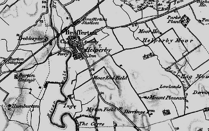 Old map of Brafferton Spring Wood in 1898