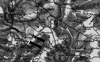 Old map of Moor Green in 1896