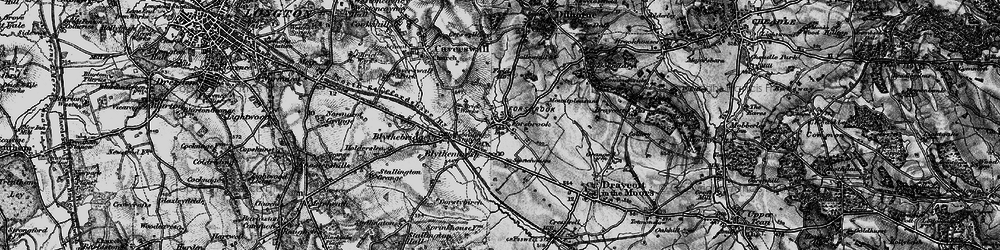 Old map of Moor Green in 1897