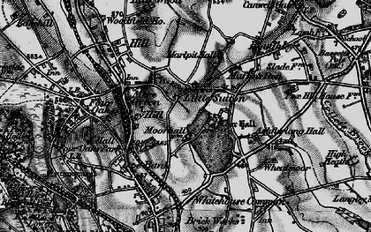 Old map of Moor Hall in 1899