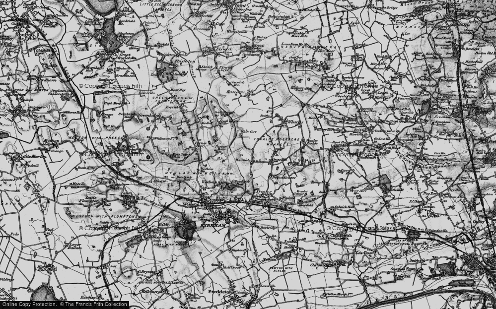 Old Map of Moor Side, 1896 in 1896