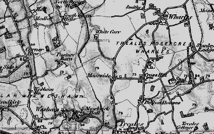 Old map of Moor Side in 1896