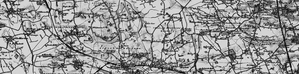 Old map of Moor Side in 1896