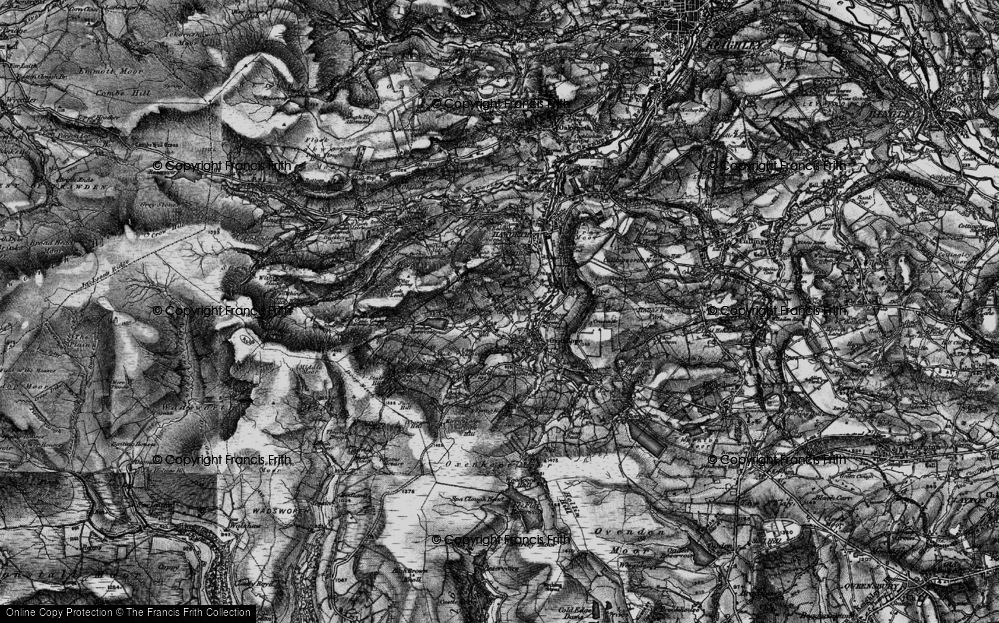 Old Map of Moor Side, 1898 in 1898