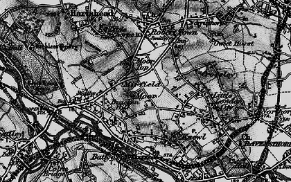 Old map of Mirfield Moor in 1896