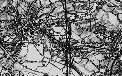 Old map of Moorclose in 1896