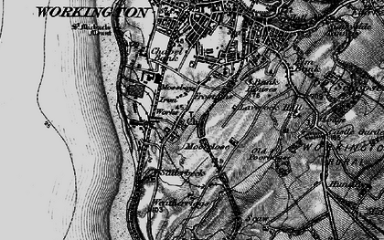 Old map of Moorclose in 1897