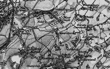 Old map of Moorcot in 1899