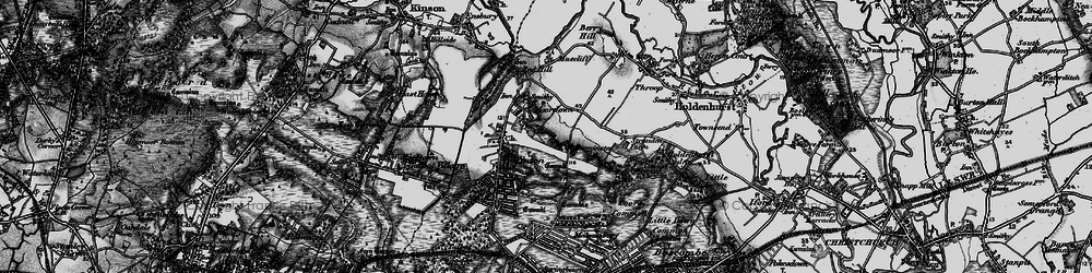 Old map of Moordown in 1895