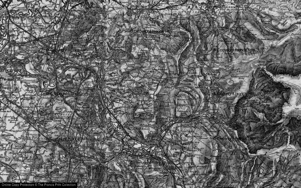 Old Map of Moorend, 1896 in 1896
