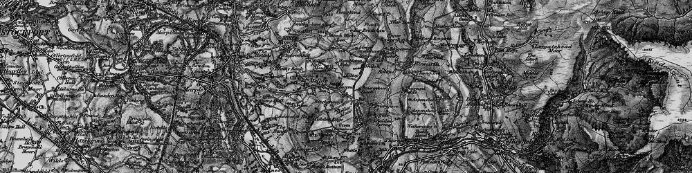 Old map of Moorend in 1896