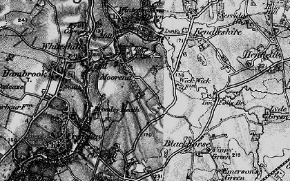 Old map of Moorend in 1898
