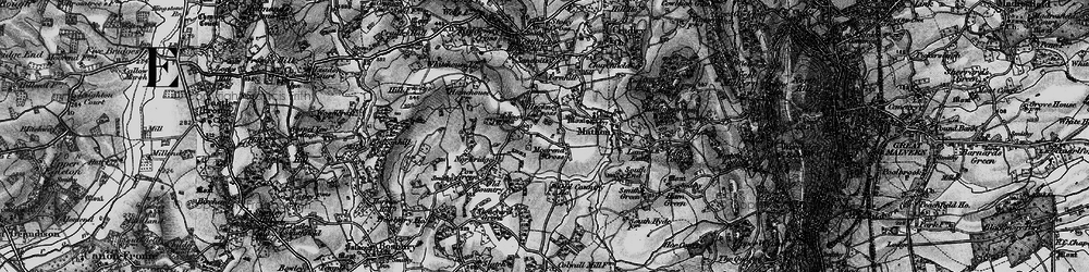 Old map of Moorend Cross in 1898