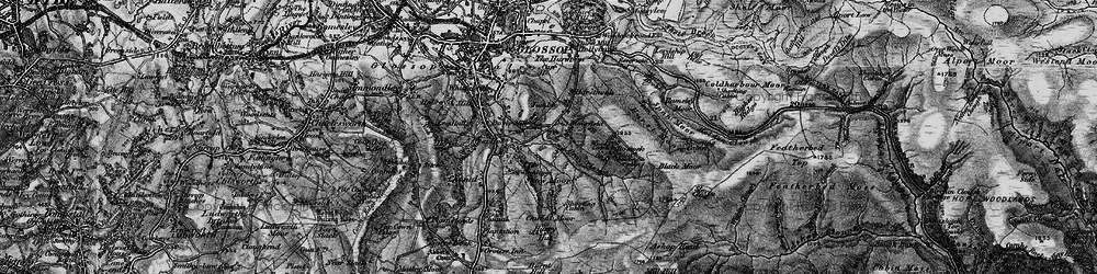 Old map of Bray Clough in 1896