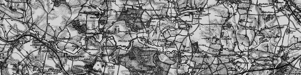 Old map of Moorgate in 1898