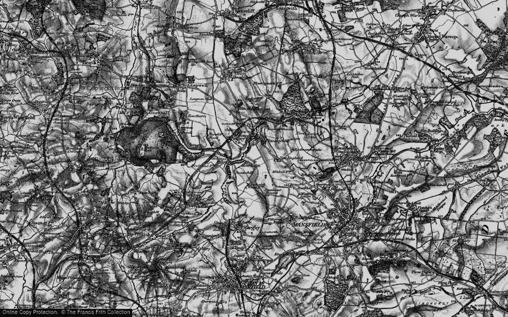 Old Map of Moorhaigh, 1896 in 1896