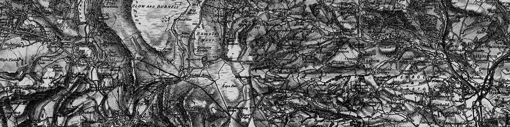 Old map of Burrs Wood in 1896