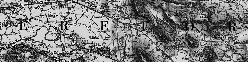 Old map of Moorhampton in 1898