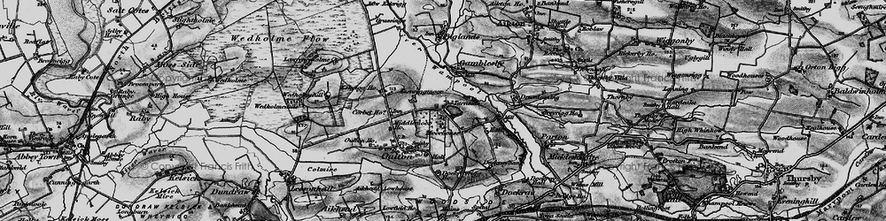 Old map of Moorhouse in 1897