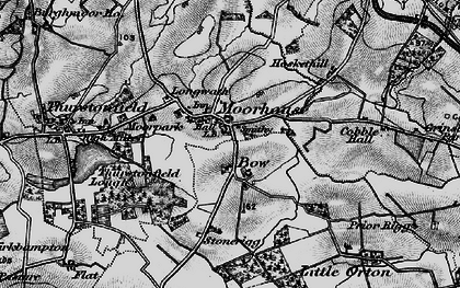 Old map of Bow in 1897