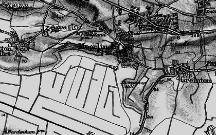 Old map of Moorlinch in 1898