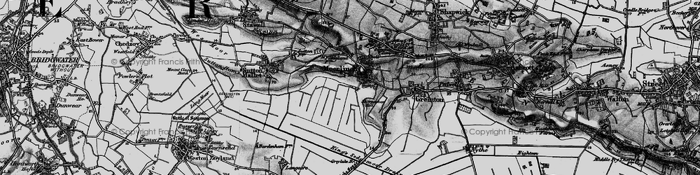 Old map of Moorlinch in 1898