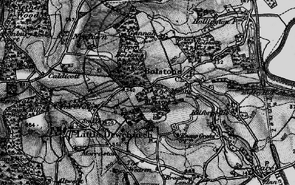 Old map of Moors, The in 1896