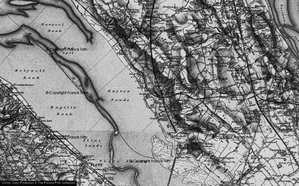 Old Map of Moorside, 1896 in 1896