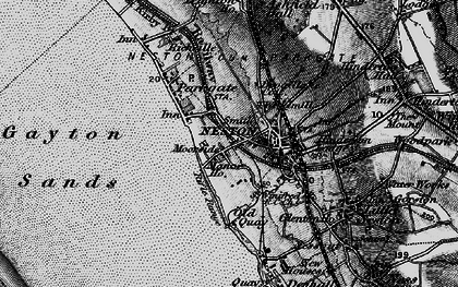 Old map of Moorside in 1896