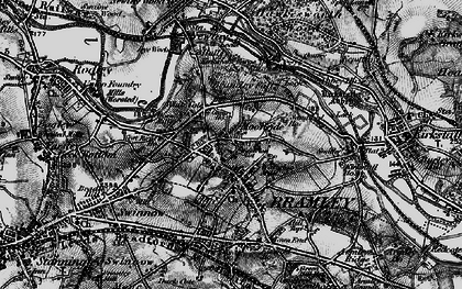 Old map of Moorside in 1898