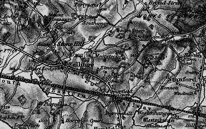 Old map of Moorstock in 1895