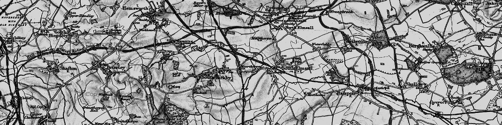Old map of Moorthorpe in 1896