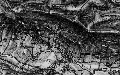 Old map of Moortown in 1895