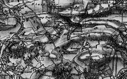 Old map of Moortown in 1898