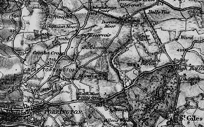 Old map of Moortown in 1898