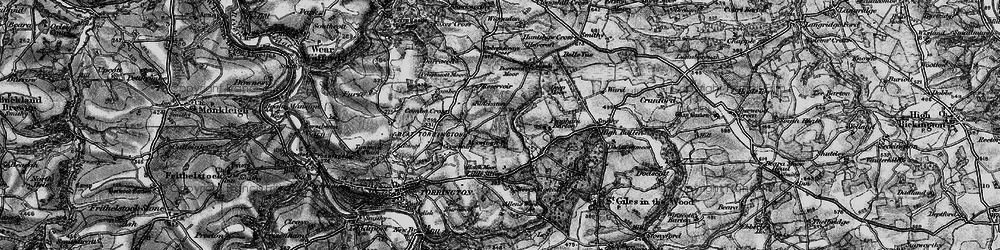 Old map of Moortown in 1898