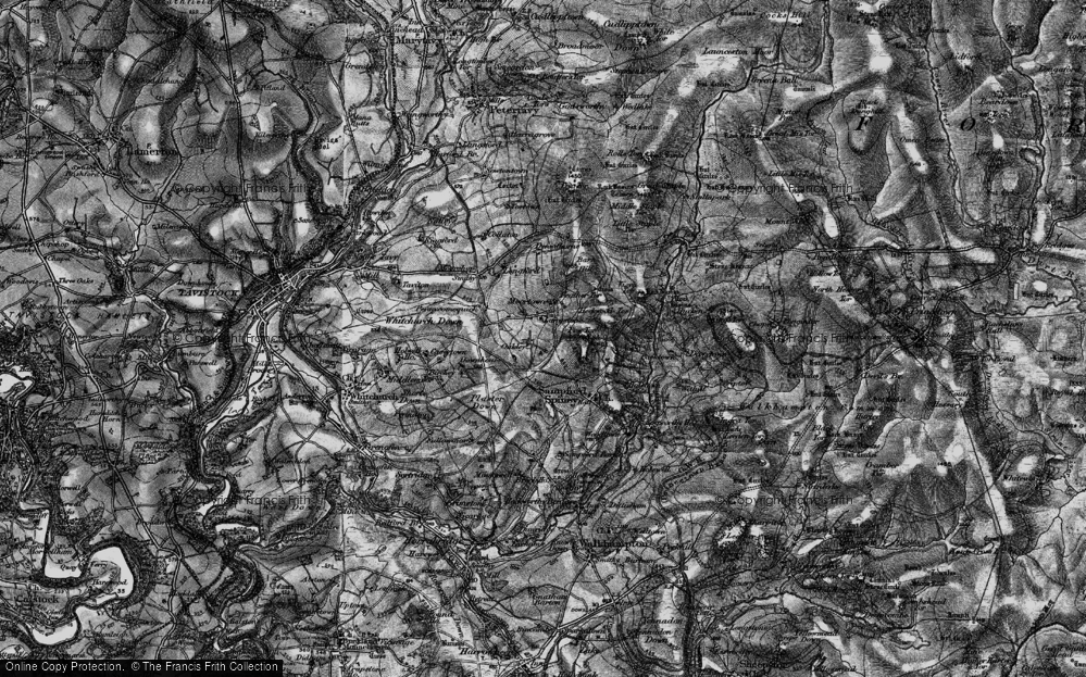 Old Map of Moortown, 1898 in 1898