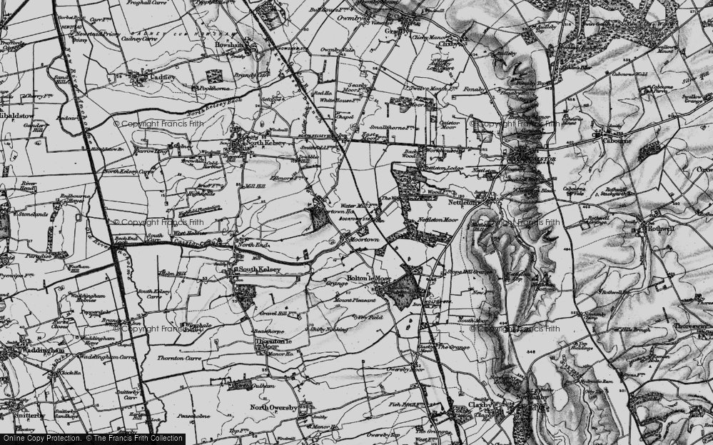 Old Map of Moortown, 1898 in 1898
