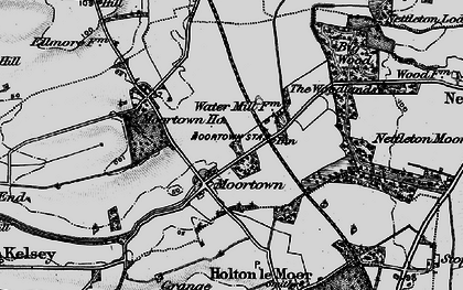 Old map of Moortown in 1898