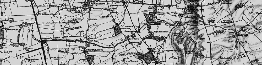 Old map of Moortown in 1898