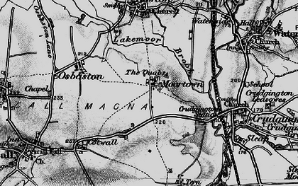 Old map of Moortown in 1899