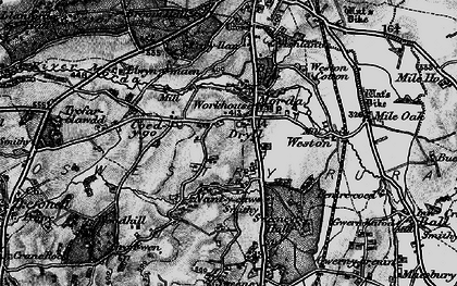Old map of Morda in 1897