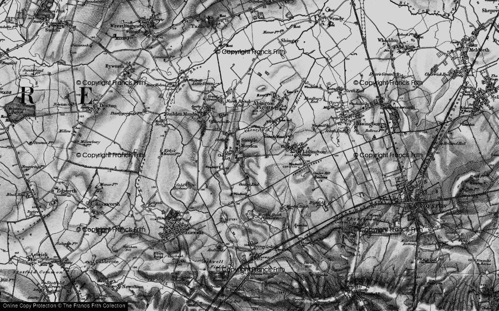 Old Map of Morden Green, 1896 in 1896