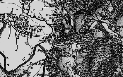 Old map of Bear's Wood in 1898