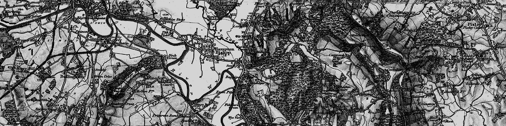 Old map of Mordiford in 1898