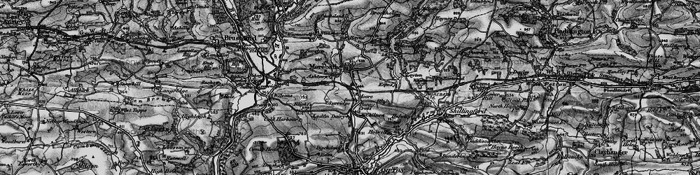Old map of Bonny Cross in 1898